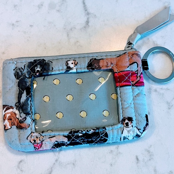 Vera Bradley Quilted Dog Print ID Holder - Picture 1 of 7